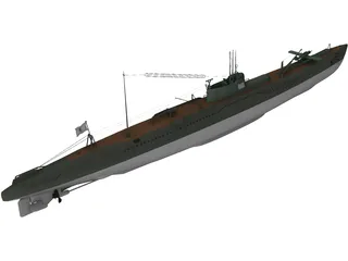 Submarine First Class 3D Model preview