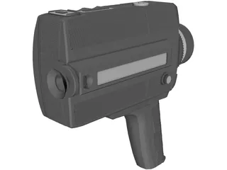Movie Camera 3D Model preview