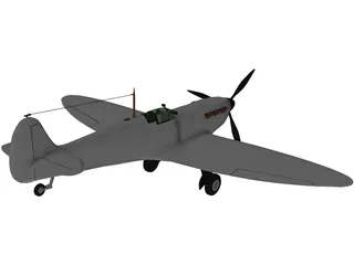 Supermarine Spitfire MK IA 3D Model preview