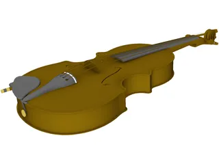 Violin 3D Model preview