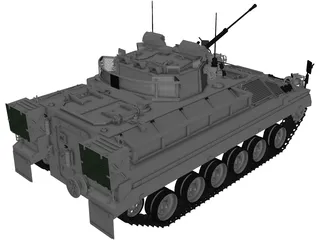 Warrior MCV 3D Model preview