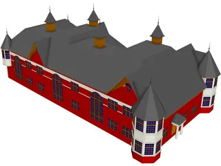 Elegant Townhomes 3D Model preview