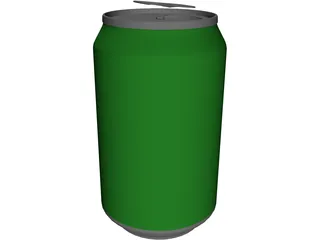 Beer Can 3D Model preview