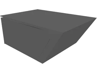Bus Shelter 3D Model preview