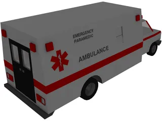 Ambulance 3D Model preview