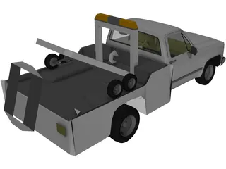 Tow Truck 3D Model preview