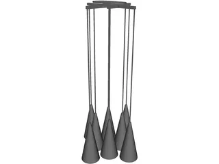 Flos Fucsia Pendant 3D Model preview