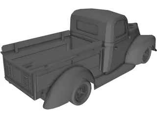 Ford Pickup Street Road (1940) 3D Model preview