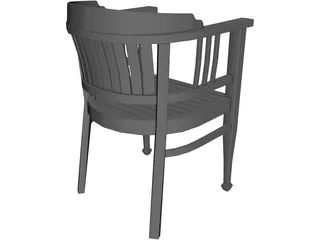Chair Arm 3D Model preview