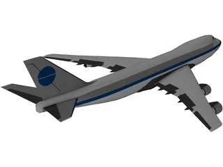 Boeing 747 3D Model preview