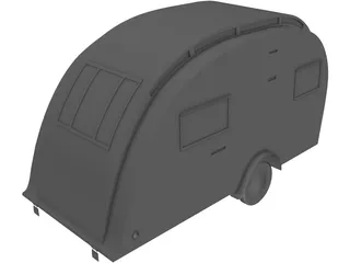 Carlight Caravan 3D Model preview
