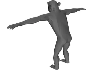 Chimpanzee 3D Model preview