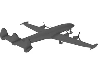Lockheed C-121 Constellation 3D Model preview