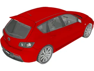 Mazda 3 3D Model preview