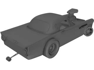 Ford Thunderbird Dragster 3D Model preview