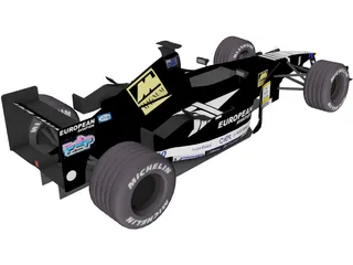 F1 Minardi 2001 3D Model preview