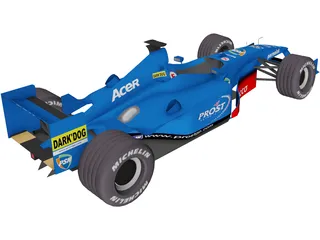 F1 Prost 2001 3D Model preview