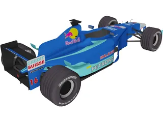 F1 Sauber 2001 3D Model preview