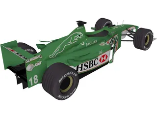 F1 Jaguar 3D Model preview