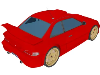 Subaru Impreza [Tuned] 3D Model preview