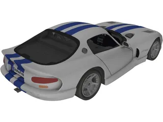 Dodge Viper GTS 3D Model preview