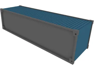 Shipping Container 3D Model preview