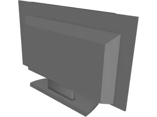 Panasonic Flat TV 3D Model preview