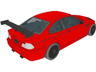 BMW M3 GTR 3D Model preview