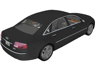 Audi A8L 6.0 W12 Quattro (2004) 3D Model preview