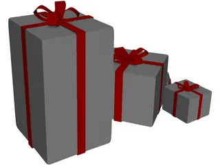 Gifts 3D Model preview