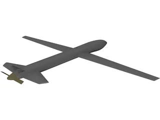 Eagle Airplane 3D Model preview