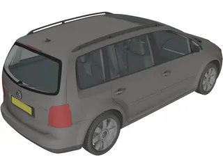 Volkswagen Touran (2003) 3D Model preview