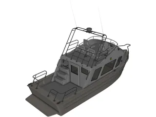 Fishing Boat 3D Model preview