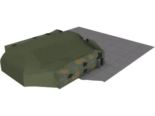 HAS - Hardened Aircraft Shelter 3D Model preview