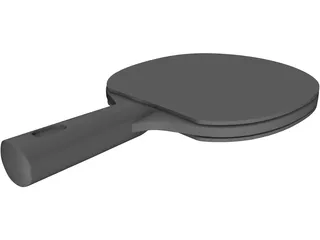 Ping Pong Paddle 3D Model preview