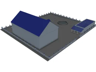 Cafe Vodoley 3D Model preview