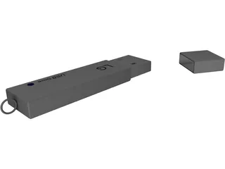 LG USB Drive 3D Model preview