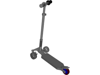 Scooter Skate 3D Model preview