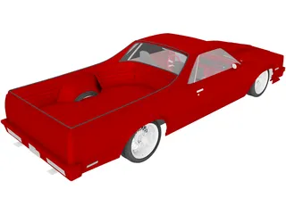 Chevrolet El Camino (1984) 3D Model preview