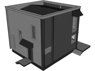 Beach House 3D Model preview