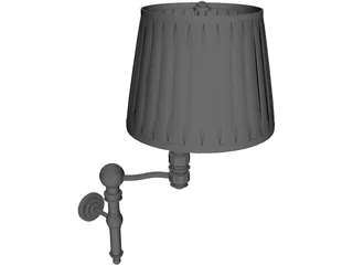 Classic Wall Lamp 3D Model preview