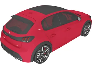 Peugeot 208 GTi Concept (2021) 3D Model preview
