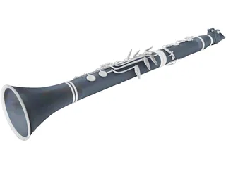 Clarinet 3D Model preview