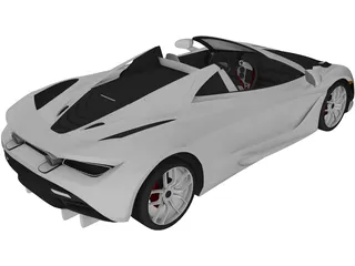 McLaren 720S Spider 3D Model preview