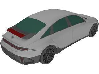 Hyundai IONIQ 6 3D Model preview