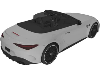Mercedes-AMG SL63 (2022) 3D Model preview