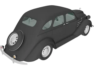 Toyota AA (1940) 3D Model preview