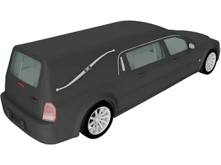 Chrysler 300C Hearse (2009) 3D Model preview