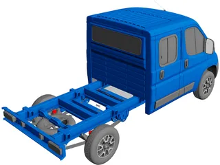 Opel Movano Van Chassis (2022) 3D Model preview