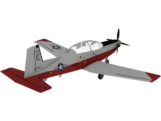 Beechcraft T-6 Texan II 3D Model preview